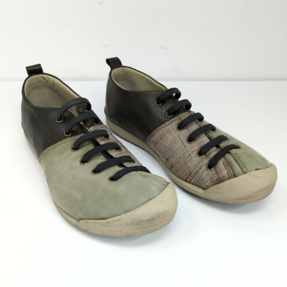Keen Lower East Side Lace Up Black Gray Oxford Shoes Women’s Size 8 slip on